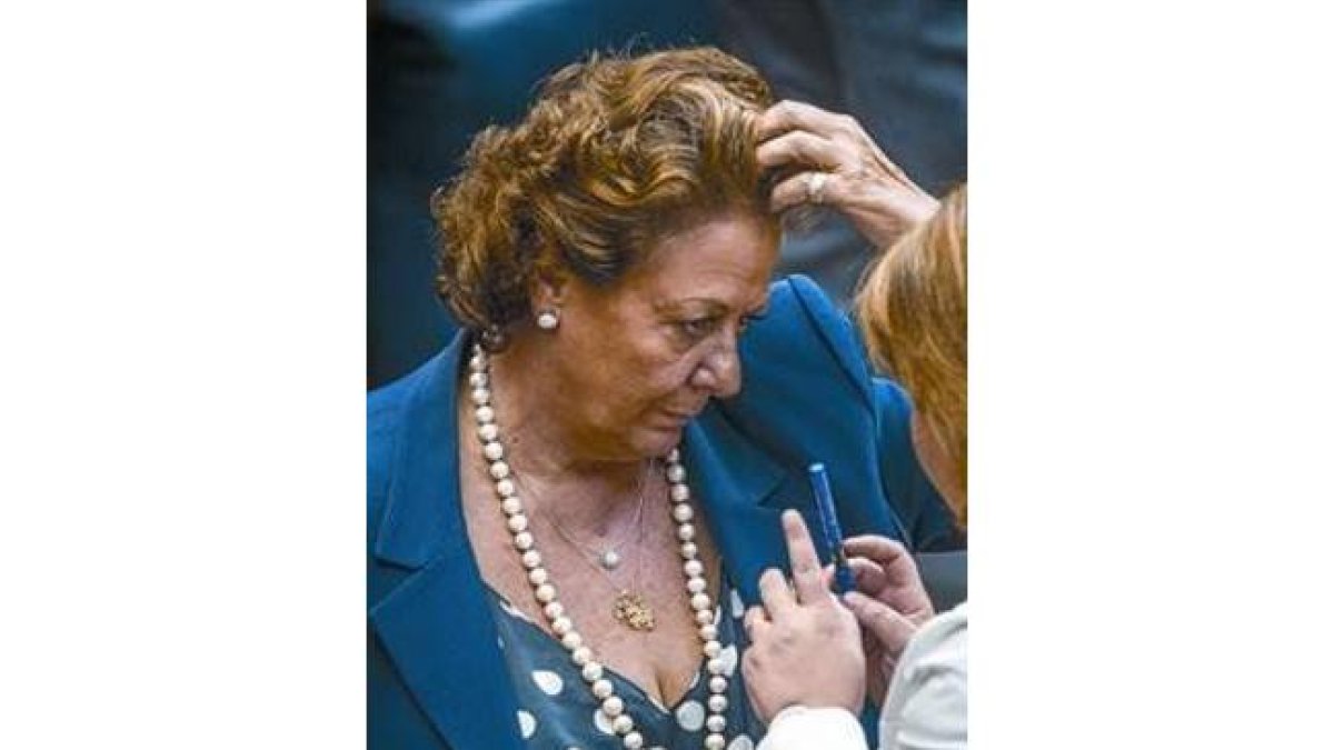 Rita Barberá, en el Parlamento valenciano. Foto de archivo.