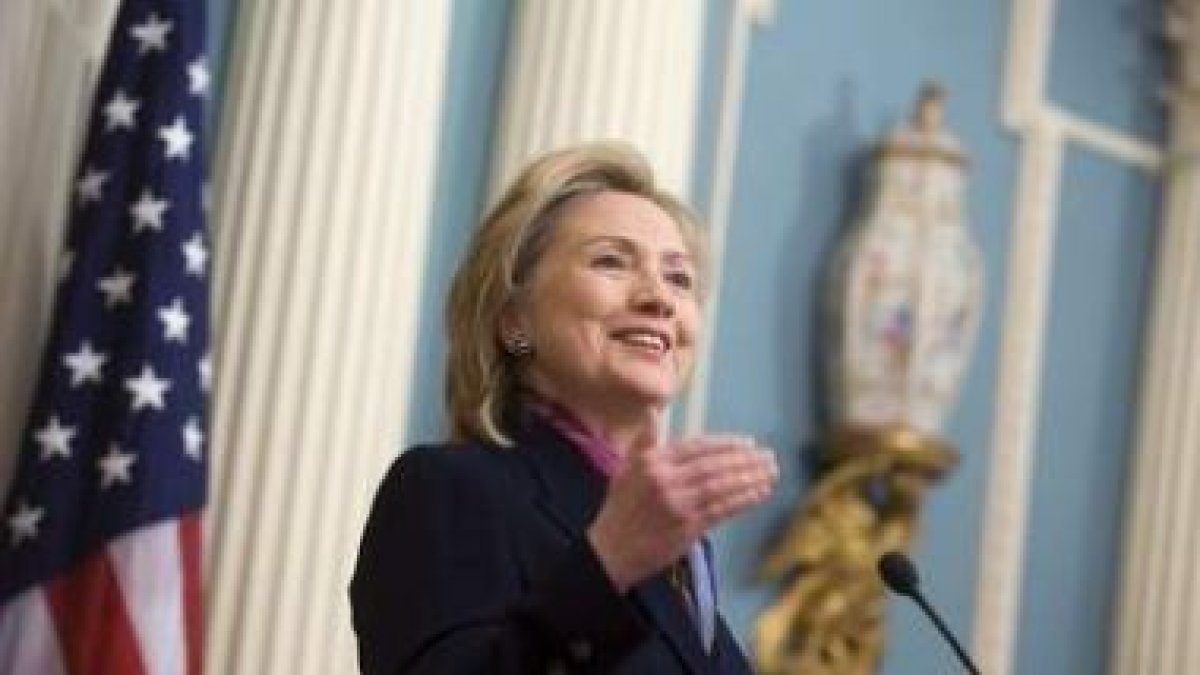La secretaria de Estado estadounidense, Hillary Clinton, se pronuncia sobre la filtración.