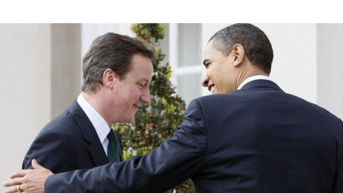 Barack Obama y David Cameron, durante un encuentro en la Casa Blanca.