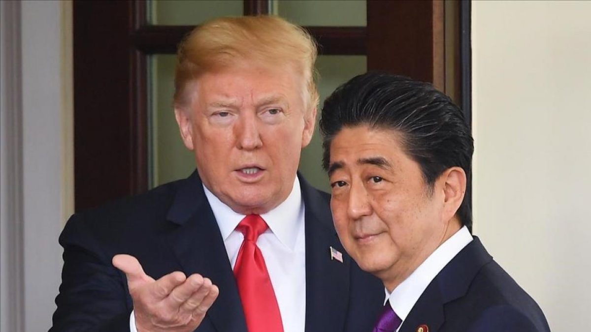 Trump y Abe.