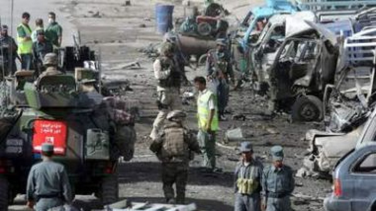 Uno de los últimos atentados afectó a la Isaf en Kabul.