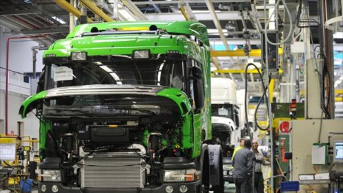 Planta de fabricación de camiones de Scania en Angers (Francia)