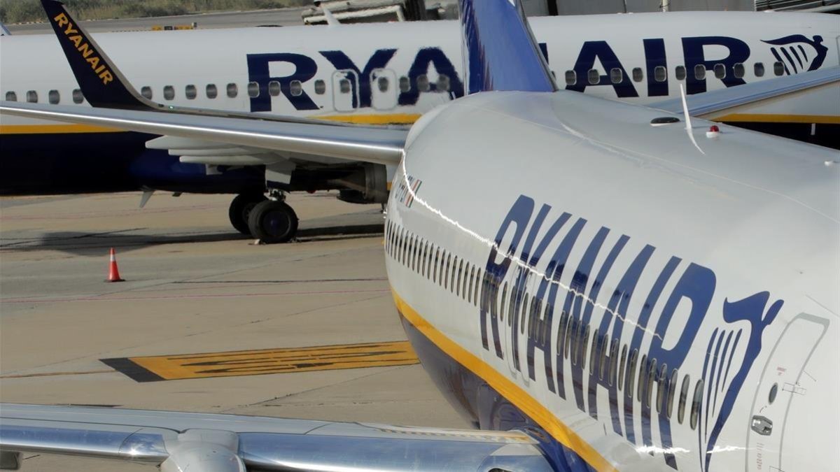 Aviones de Ryanair en Barcelona. /