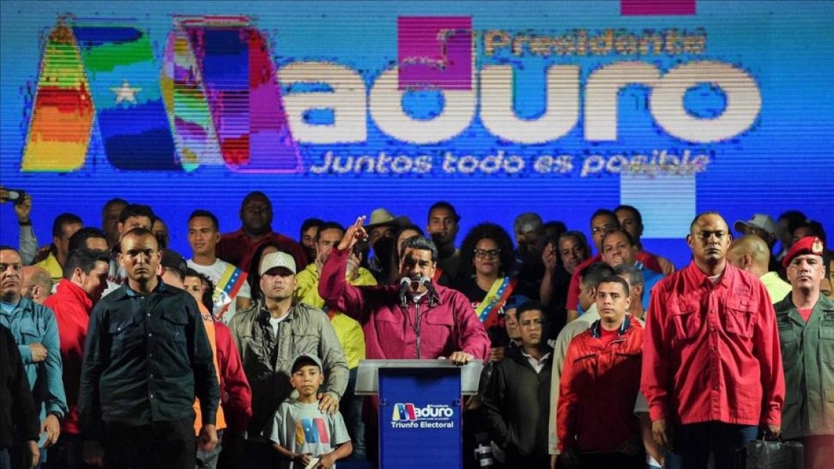 Maduro celebra la victoria.