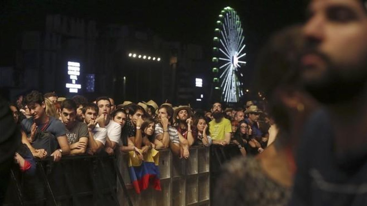 Billie Joe Armstrong, durante la actuación de Green Day en el festival Mad Cool de Madrid.