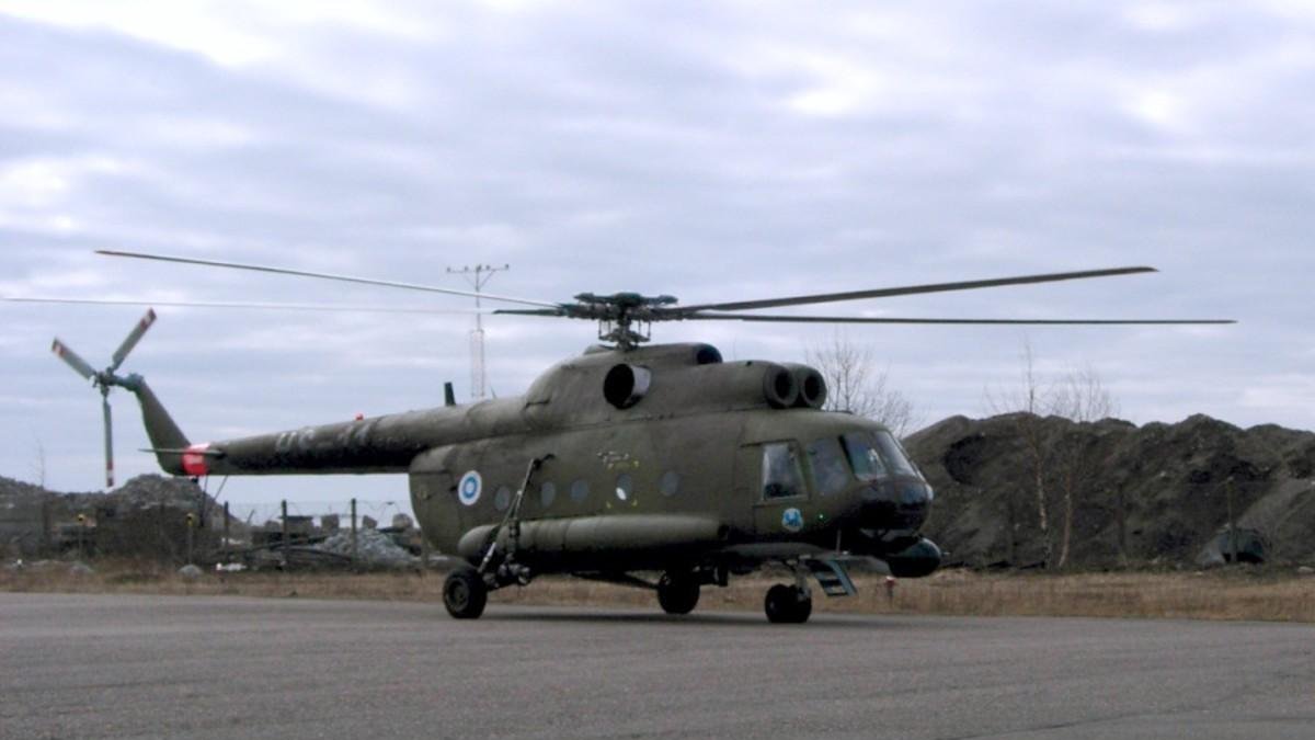 Un helicóptero Mil Mi-8 como el accidentado en Rusia.