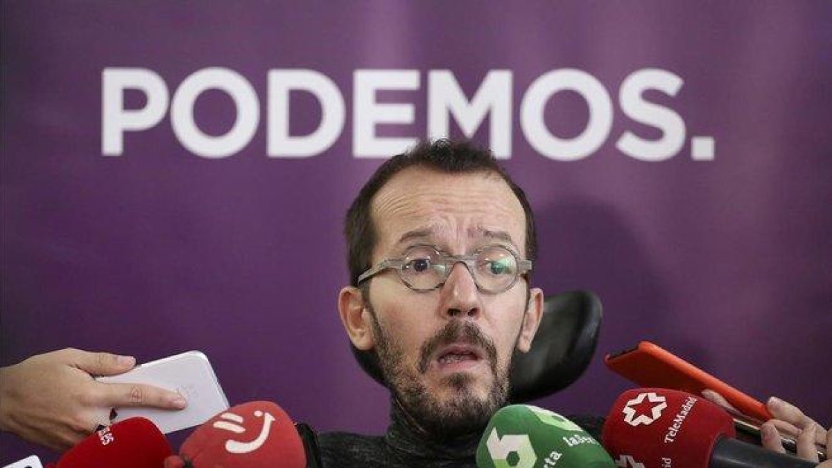 El secretario de Organización de Podemos, Pablo Echenique.