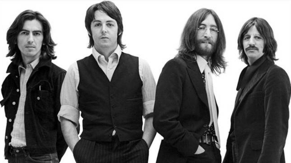 Los cuatro componentes de The Beatles: George Harrison, Paul McCartney, John Lennon y Ringo Star.
