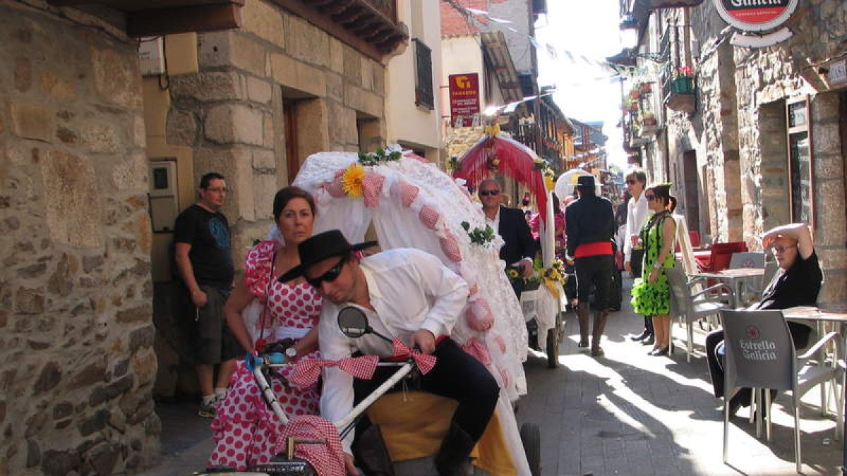 Una imagen de la Feria de Abril celebrada el fin de semana en Molinaseca.