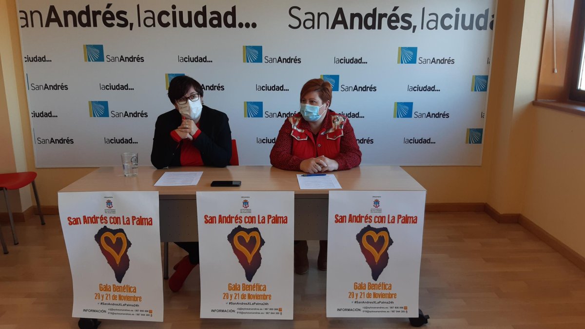 Presentación de las actividades benéficas para recaudar fondos para los afectados por el volcán de La Palma. AYUNTAMIENTO DE SAN ANDRÉS