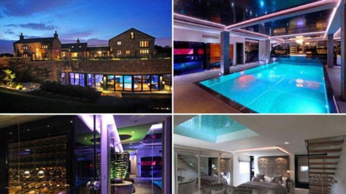 La mansión de Nasri tiene de todo. Jacuzzi, gimnasio, piscina y hasta discoteca privada.