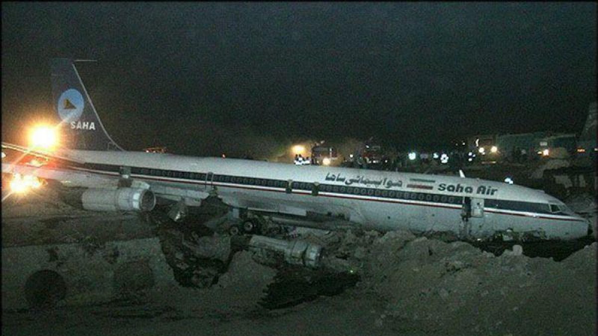 Accidente en el aeropuerto de Teherán en el 2005.
