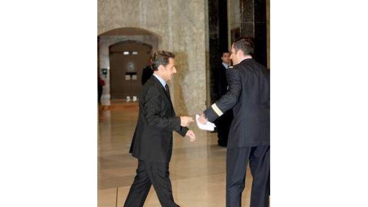 Sarkozy, tras su encuentro con el presidente de Líbano, Suleiman