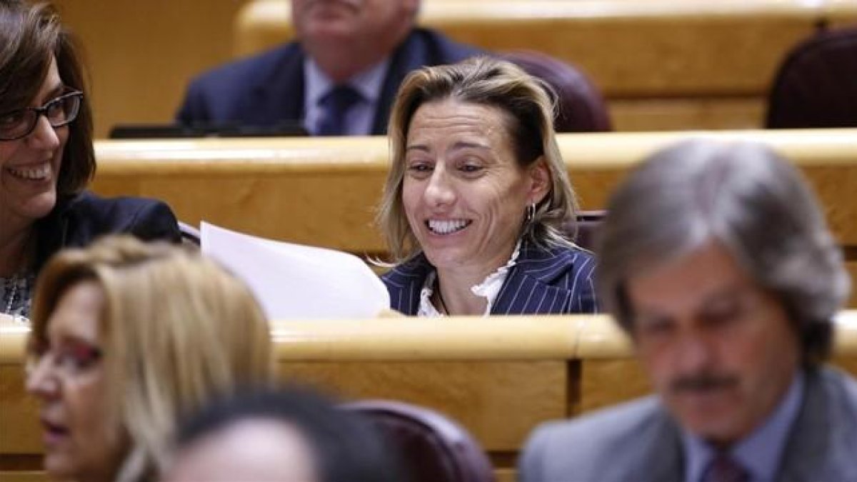 Marta Domínguez, en el senado.