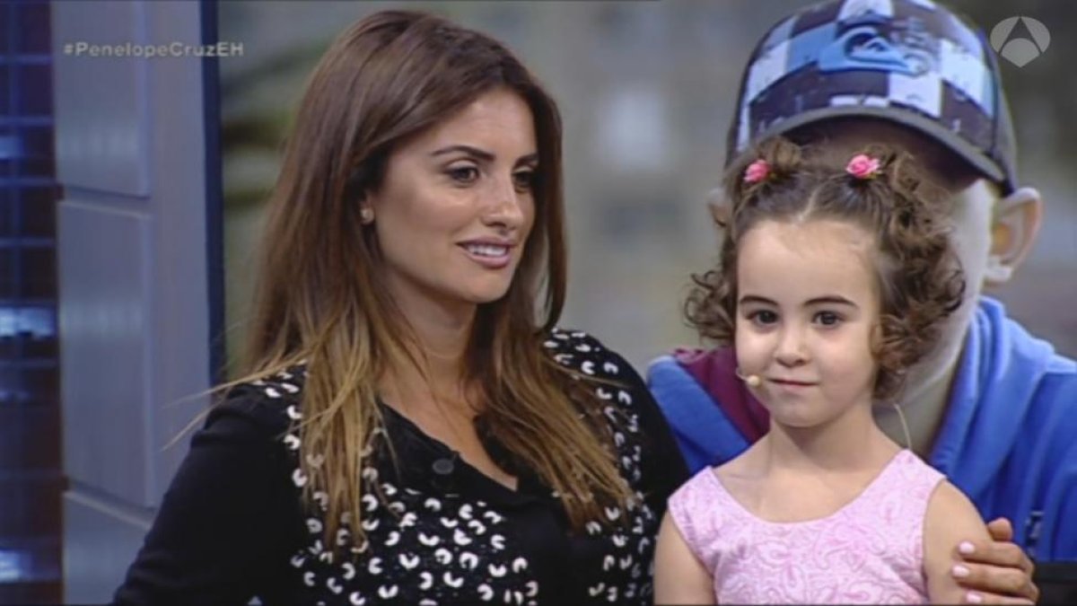 La actriz Penélope Cruz, durante su intervención en el programa de Antena 3 'El hormiguero'.
