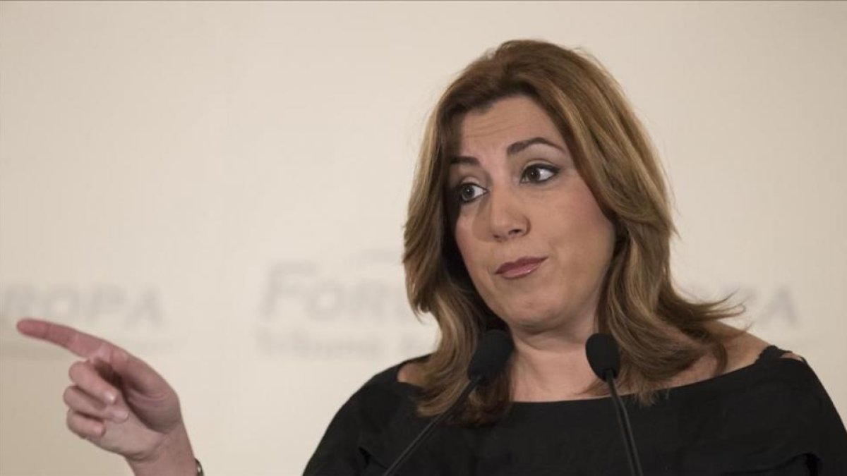 Susana Díaz, en Sevilla.