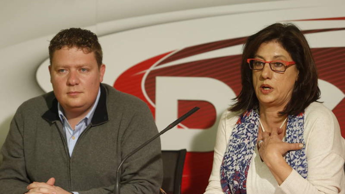 Óscar Álvarez y Teresa Gutiérrez presentaron ayer el resultado de las impugnaciones