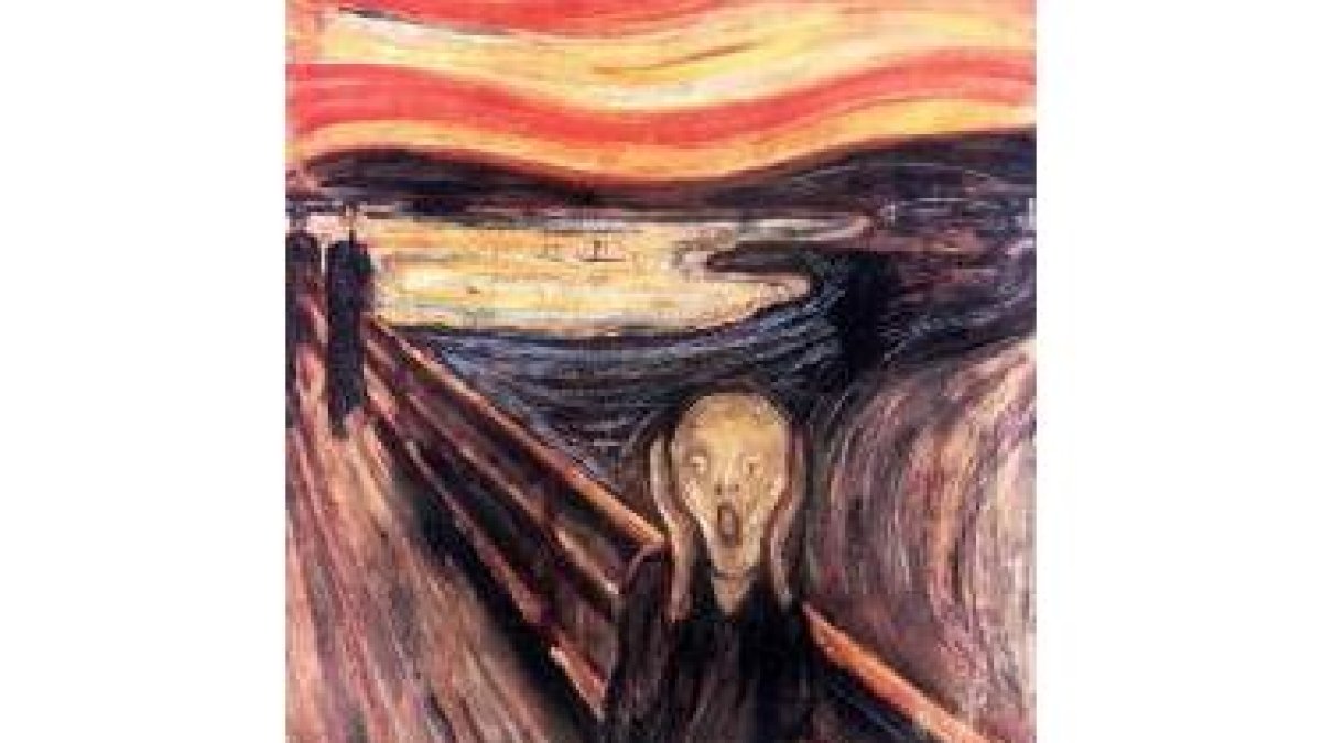 Detalle de «El grito», de Edvard Munch, robado en el 2004