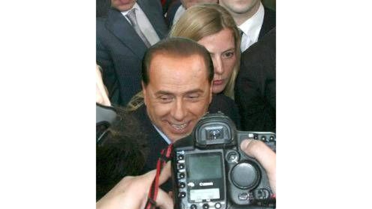 El futuro presidente del Gobierno en Italia, Silvio Berlusconi