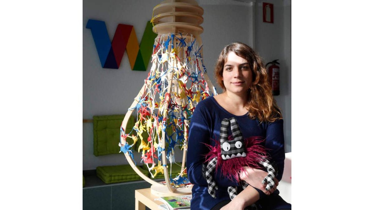 Natalia Fernández ganó este año el concurso de Cooperactiv@s con un proyecto de reciclaje textil.