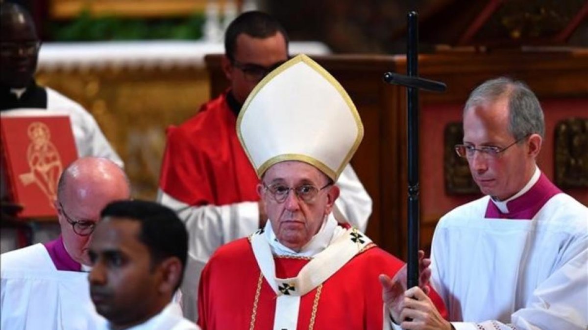 El Papa, durante una misa en el Vaticano, el pasado viernes.