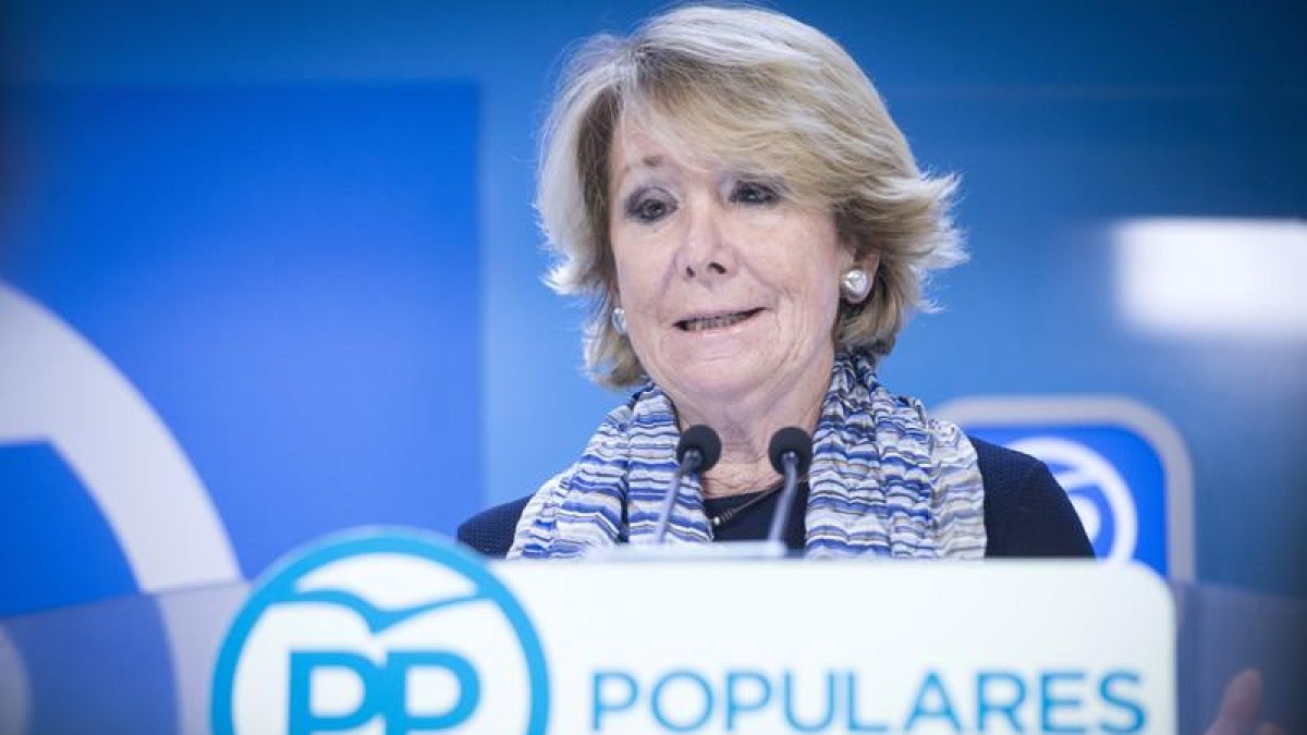 Esperanza Aguirre anuncia su cese como lideresa del PP de Madrid