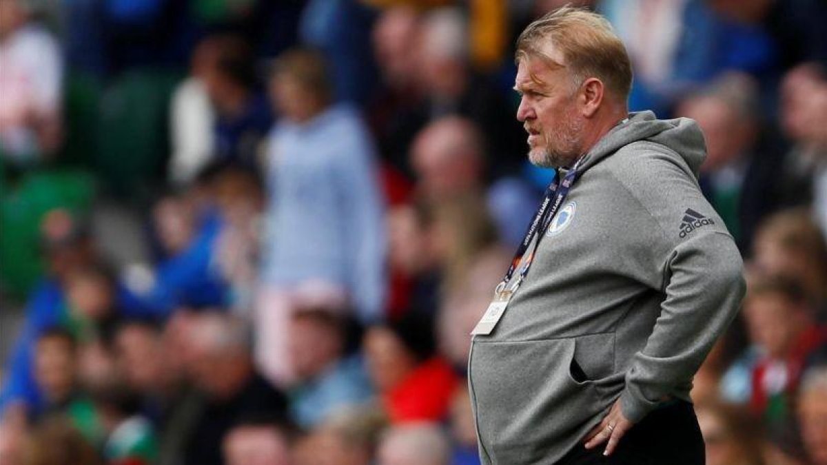 Prosinecki, durante el partido de Bosnia ante Irlanda del Norte.