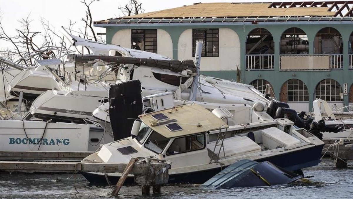 Destrozos causados por el huracán Irma en Tortola (Islas Vírgenes Británicas), el 13 de septiembre.