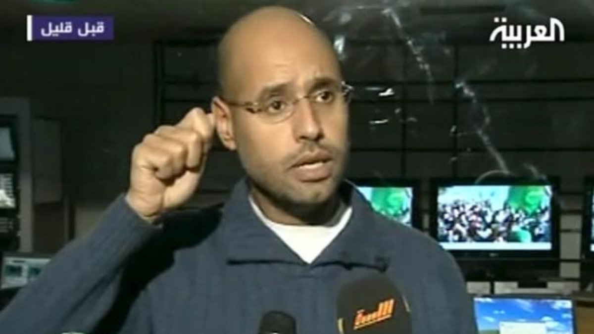 Saif al Islam Gadafi, en declaraciones a la televisión estatal libia.