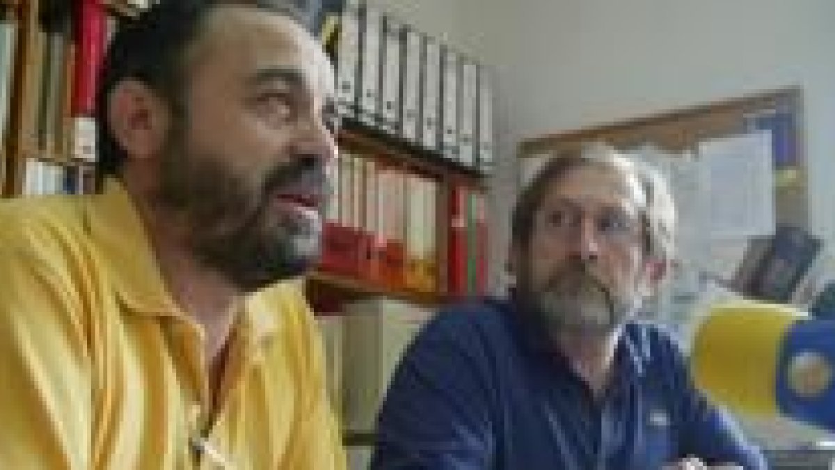 De izquierda a derecha, Carlos Cadenas y Alberto Centeno, ayer durante la rueda de prensa