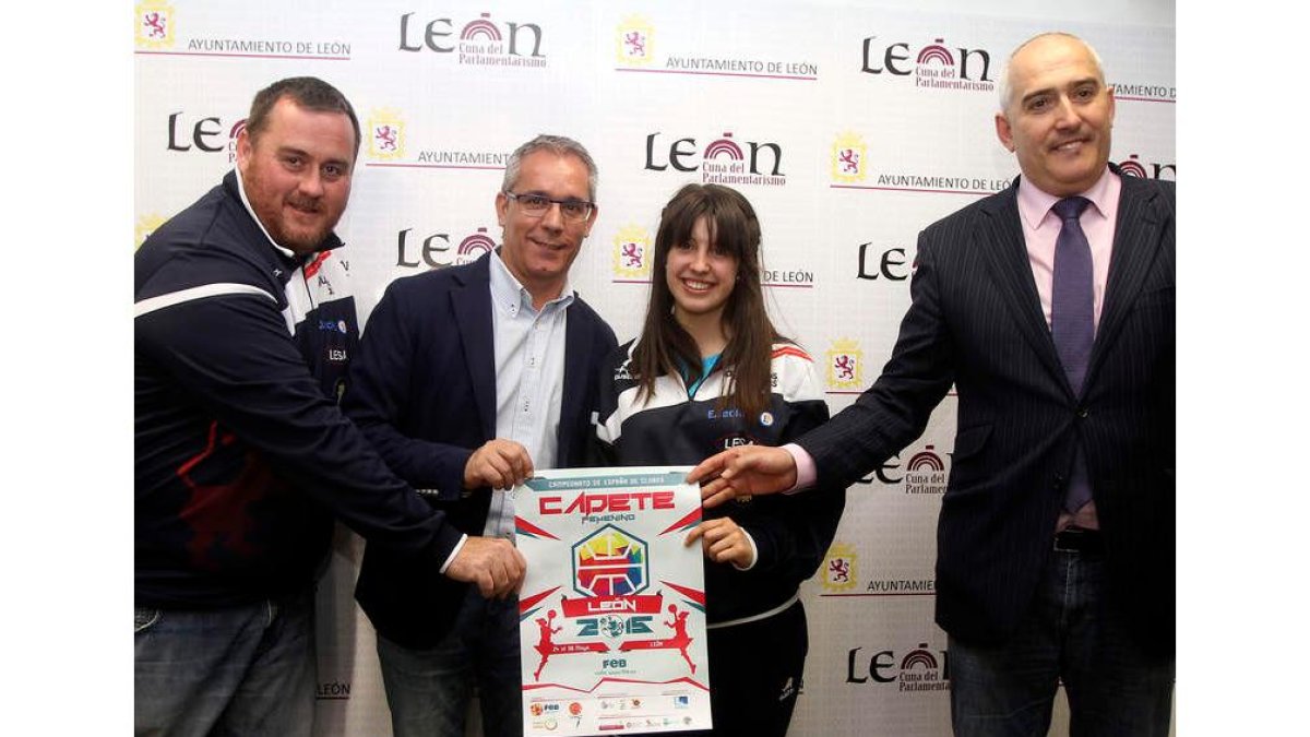 Presentación del Campeonato de España Cadete que acogerá León desde el domingo.