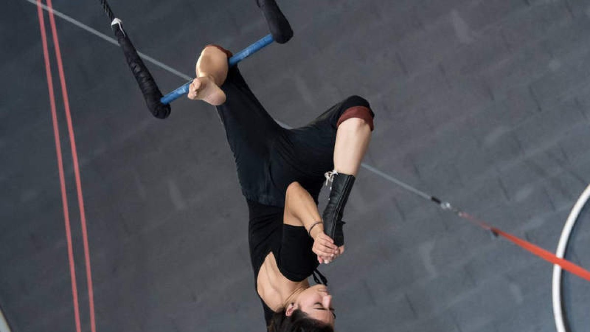 Amaya Goñi enseñará técnicas de trapecio. MARTA MARQUÉS