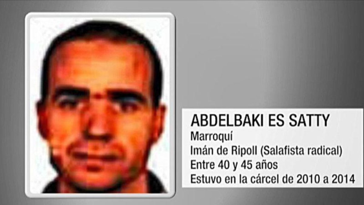 Abdelbaki Es Satti, imán de Ripoll y presunto cerebro de los atentados en Cataluña.