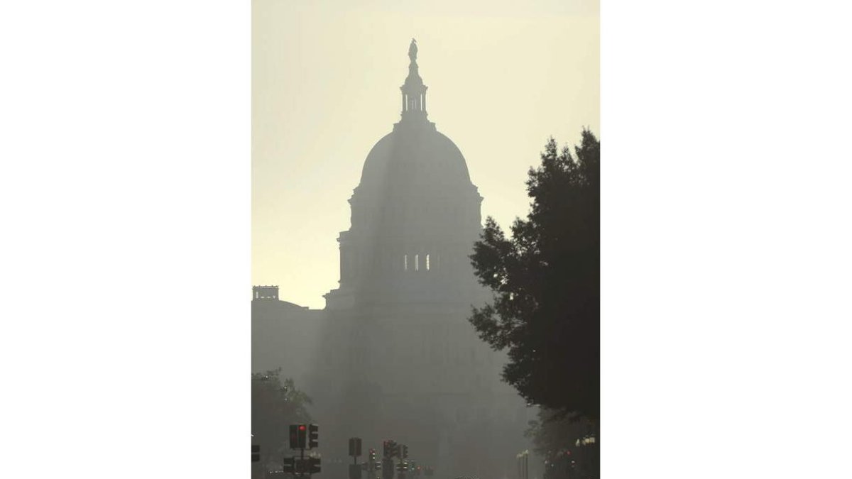 Imagen del Capitolio, ayer, en Washington.
