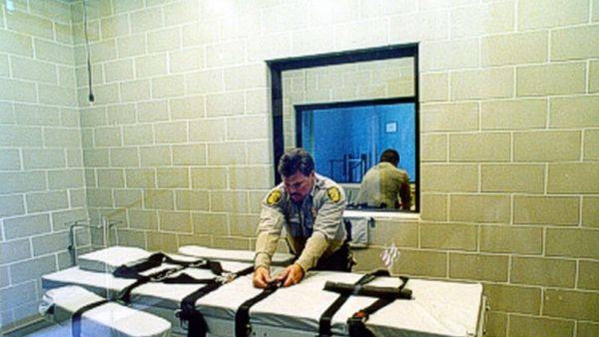 Cámara de ejecución por inyección letal en un penal de Arizona, en EEUU.