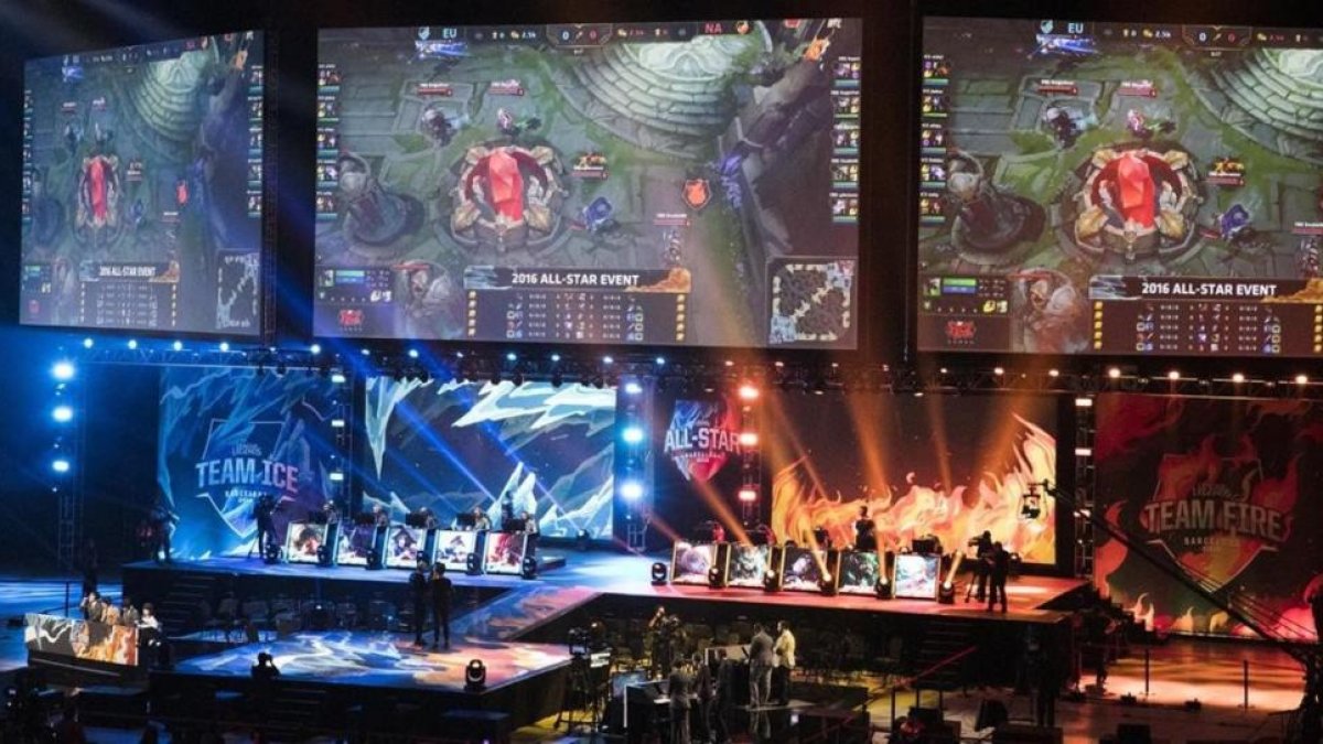 Imagen del Palau Sant Jordi de Barcelona durante el All Star del videojuego League of Legends, el pasado mes de diciembre.