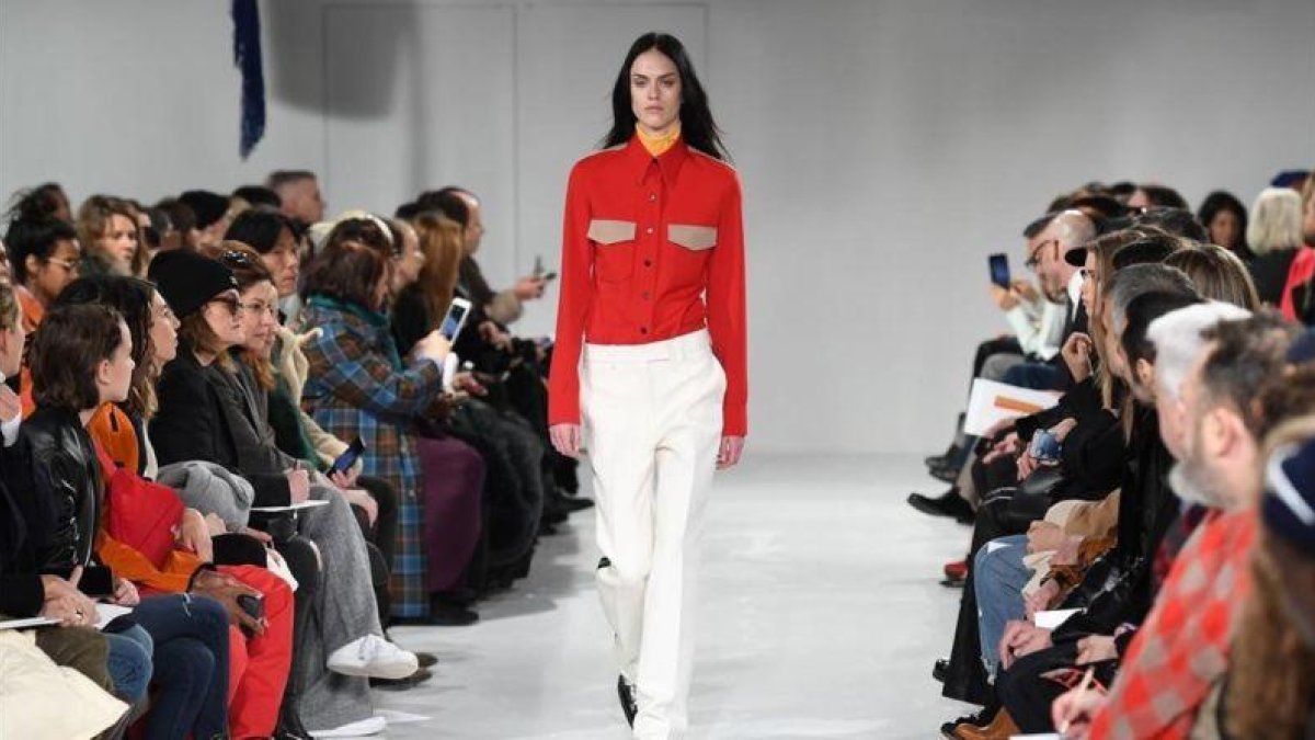 Una imagen del desfile de Calvin Klein en la Semana de la Moda de Nueva York.