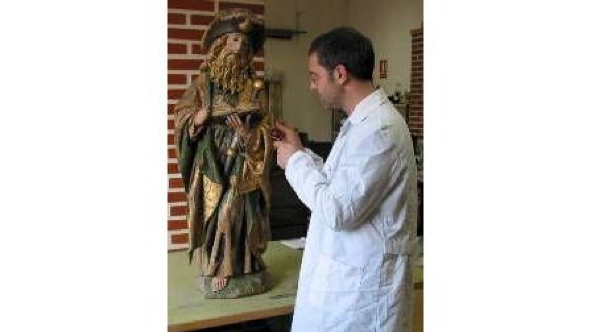 Imagen de un museo leonés expuesta en la catedral abulense