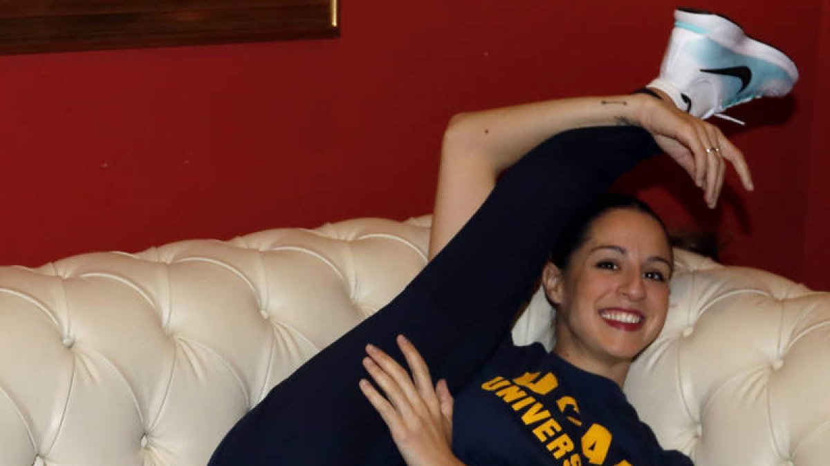 Carolina Rodríguez se ve con fuerzas y ánimo para seguir compitiendo como gimnasta. MARCIANO