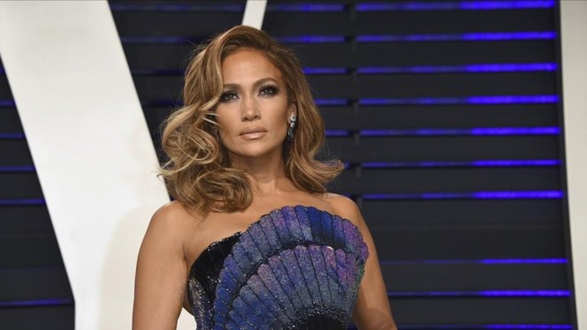 Jennifer Lopez, a su llegada a la fiesta de Vanity Fair, el pasado 24 de febrero.