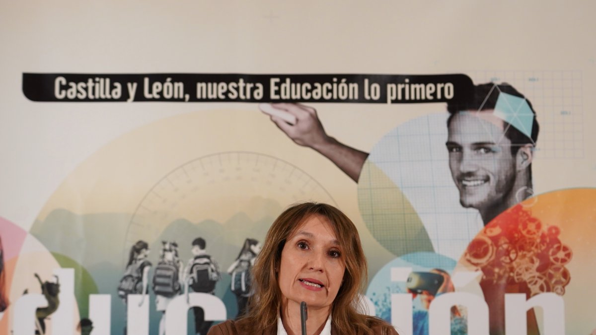 La consejera de Educación, Rocío Lucas. RUBÉN CACHO