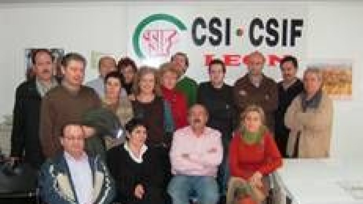 Imagen del nuevo comité ejecutivo de Sanidad de CSI-CSIF