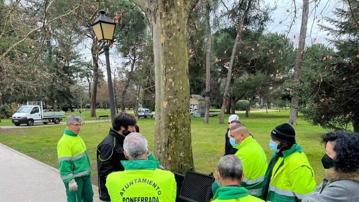 Momento del curso en el Parque del Temple. DL