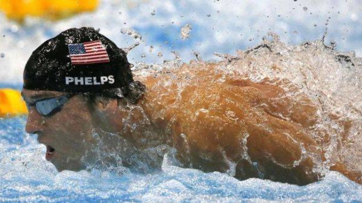 Phelps, en los Juegos de Londres 2012.