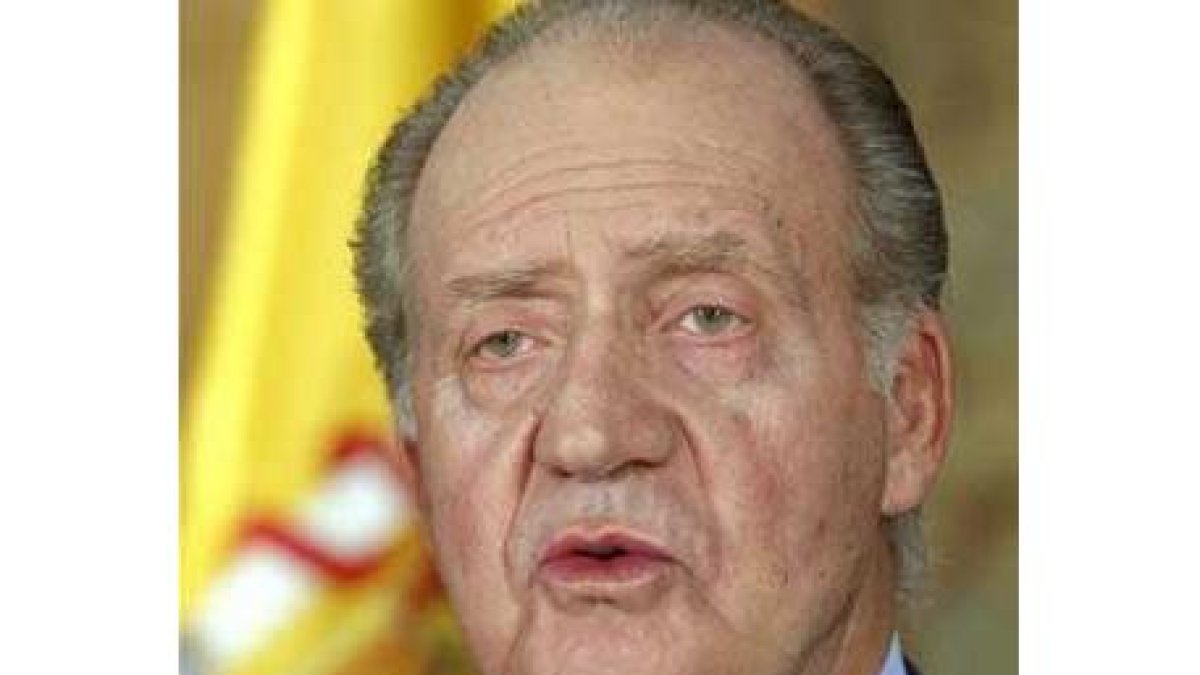 El Rey Juan Carlos, durante su tradicional discurso navideño.