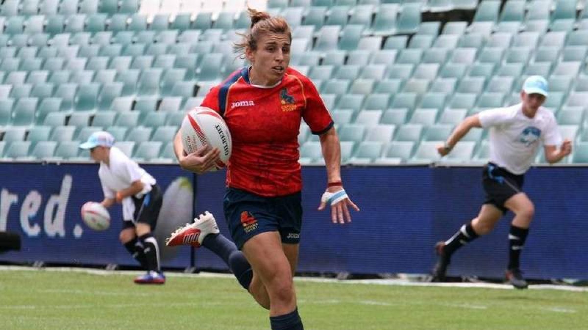 María Casado es una de las jugadoras de referencia de la selección española de rugby. FER
