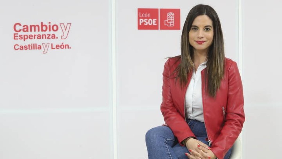 La secretaria de Organización del PSOE de León, Nuria Rubio. RAMIRO