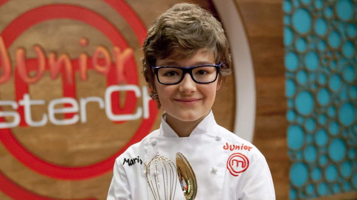 El niño Mario Palacio, ganador de Master Chef Júnior.