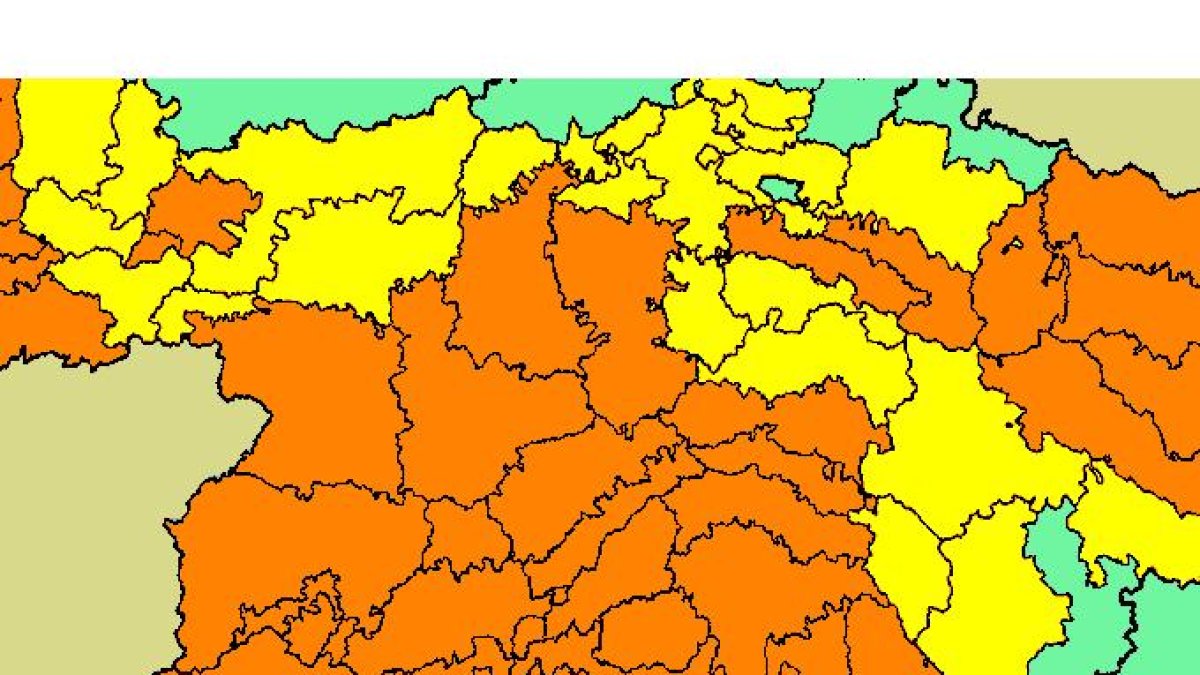 Alerta naranja en El Bierzo