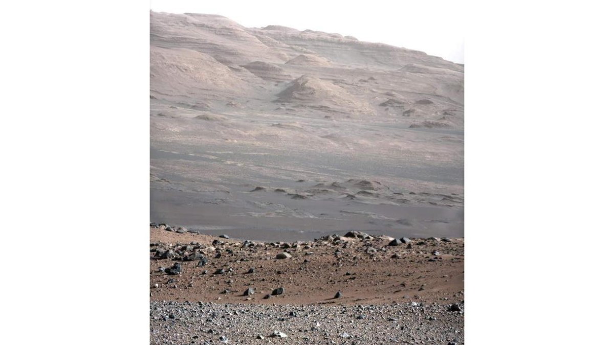 Fotografía de alta resolución tomada en Marte por el robot explorador ‘Curiosity’.